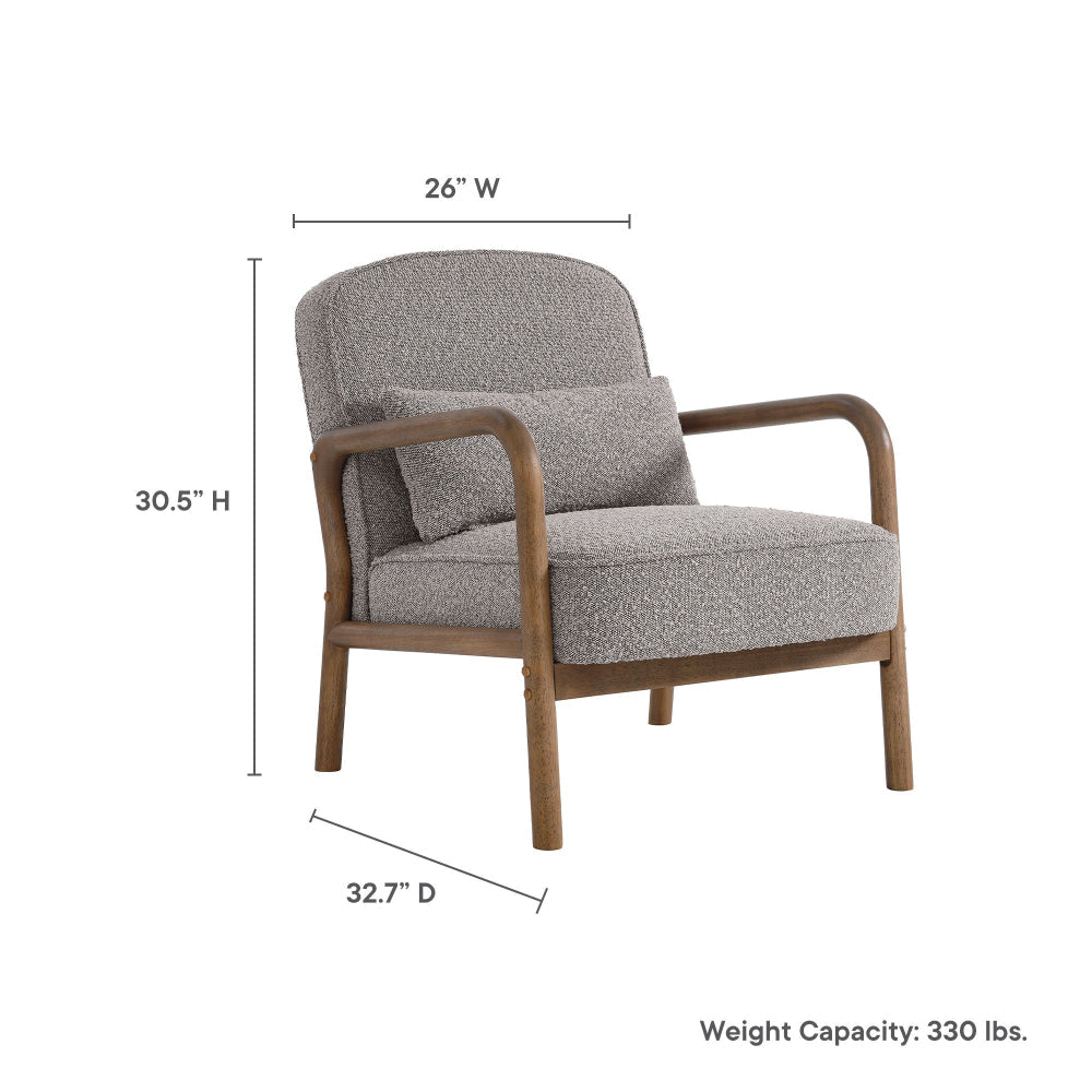 Charlie Boucle Upholstered Armchair by Modway MDY-EEI-6909-IVO