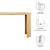 Aspect Oval Wood Entryway Console Table by Modway MDY-EEI-6912-OAK