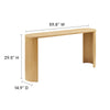 Aspect Oval Wood Entryway Console Table by Modway MDY-EEI-6912-OAK