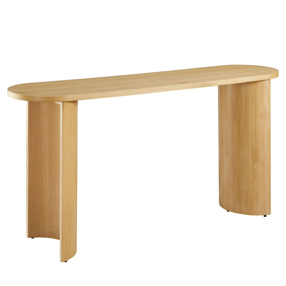 Aspect Oval Wood Entryway Console Table by Modway MDY-EEI-6912-OAK