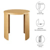 Aspect Round Wood End Table by Modway MDY-EEI-6913-OAK