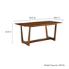 Modway Solara Dining Table in Walnut