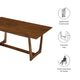 Modway Solara Dining Table in Walnut