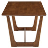 Modway Solara Dining Table in Walnut