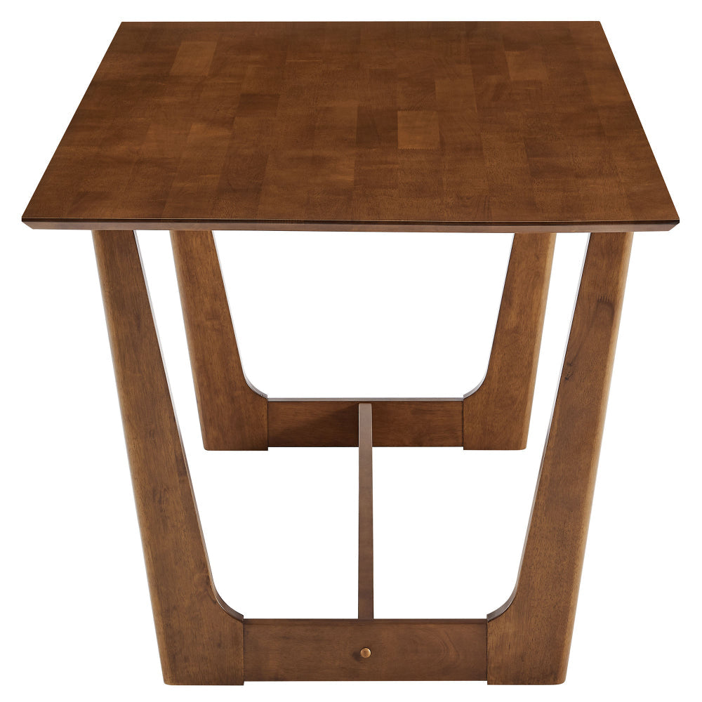 Modway Solara Dining Table in Walnut