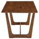 Modway Solara Dining Table in Walnut