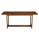 Modway Solara Dining Table in Walnut