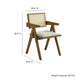 Modway Thera Dining Armchairs Set of 2 in Weathered Oak Stone