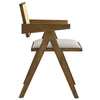 Modway Thera Dining Armchairs Set of 2 in Weathered Oak Stone