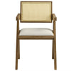 Modway Thera Dining Armchairs Set of 2 in Weathered Oak Stone
