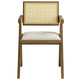 Modway Thera Dining Armchairs Set of 2 in Weathered Oak Stone