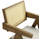 Modway Thera Dining Armchairs Set of 2 in Weathered Oak Stone
