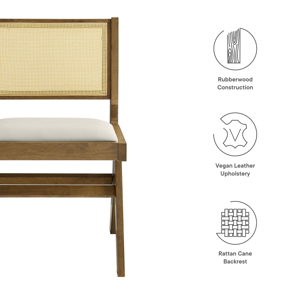 Modway Thera Dining Chair Weathered Oak Stone