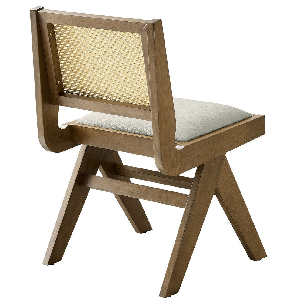 Modway Thera Dining Chair Weathered Oak Stone
