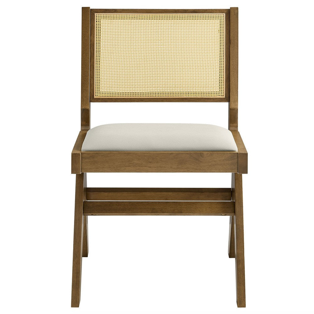 Modway Thera Dining Chair Weathered Oak Stone