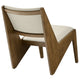 Modway Rylina Faux Leather Accent Chair Set of 2 in Weathered Oak Stone