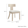 Modway Peregrine Upholstered Dining Chairs in Natural Heathered Weave Ivory