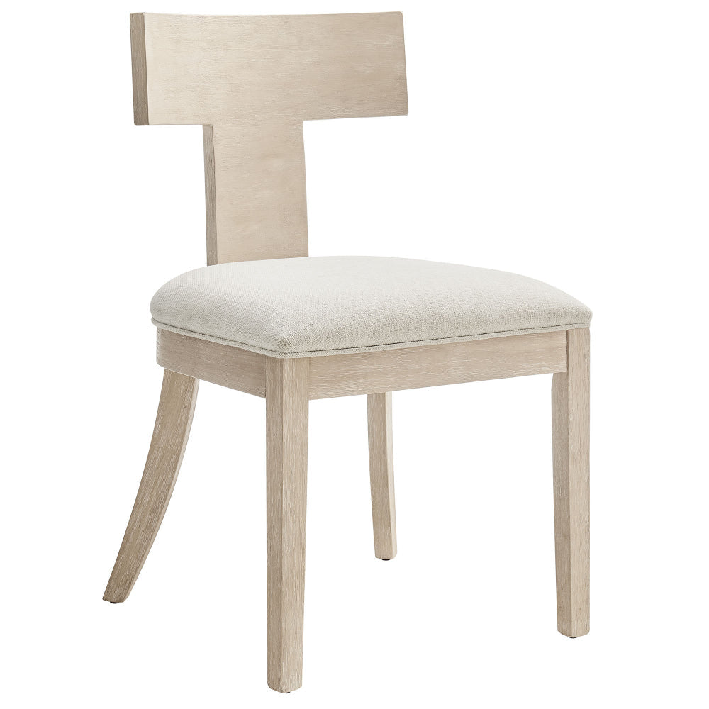 Modway Peregrine Upholstered Dining Chairs in Natural Heathered Weave Ivory