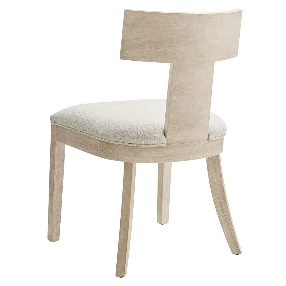 Modway Peregrine Upholstered Dining Chairs in Natural Heathered Weave Ivory