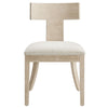 Modway Peregrine Upholstered Dining Chairs in Natural Heathered Weave Ivory