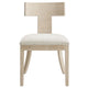 Modway Peregrine Upholstered Dining Chairs in Natural Heathered Weave Ivory