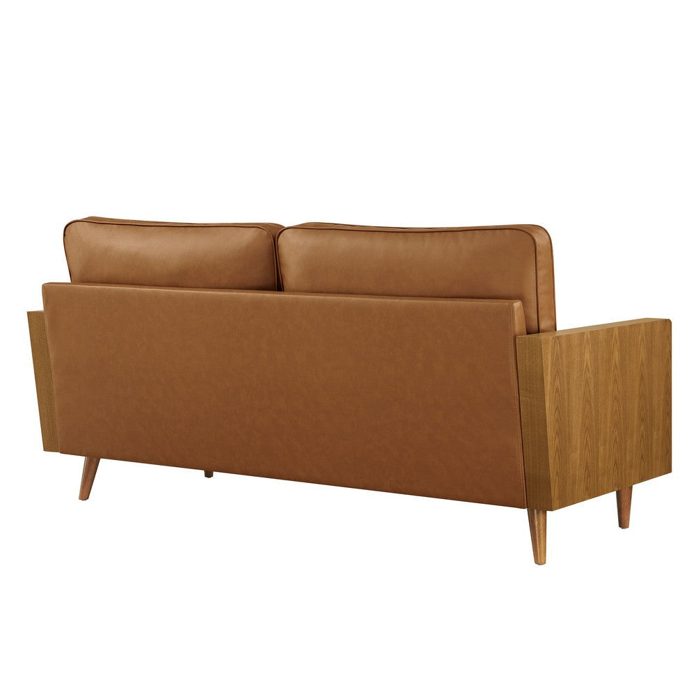Modway Kellan Sofa in Walnut Tan