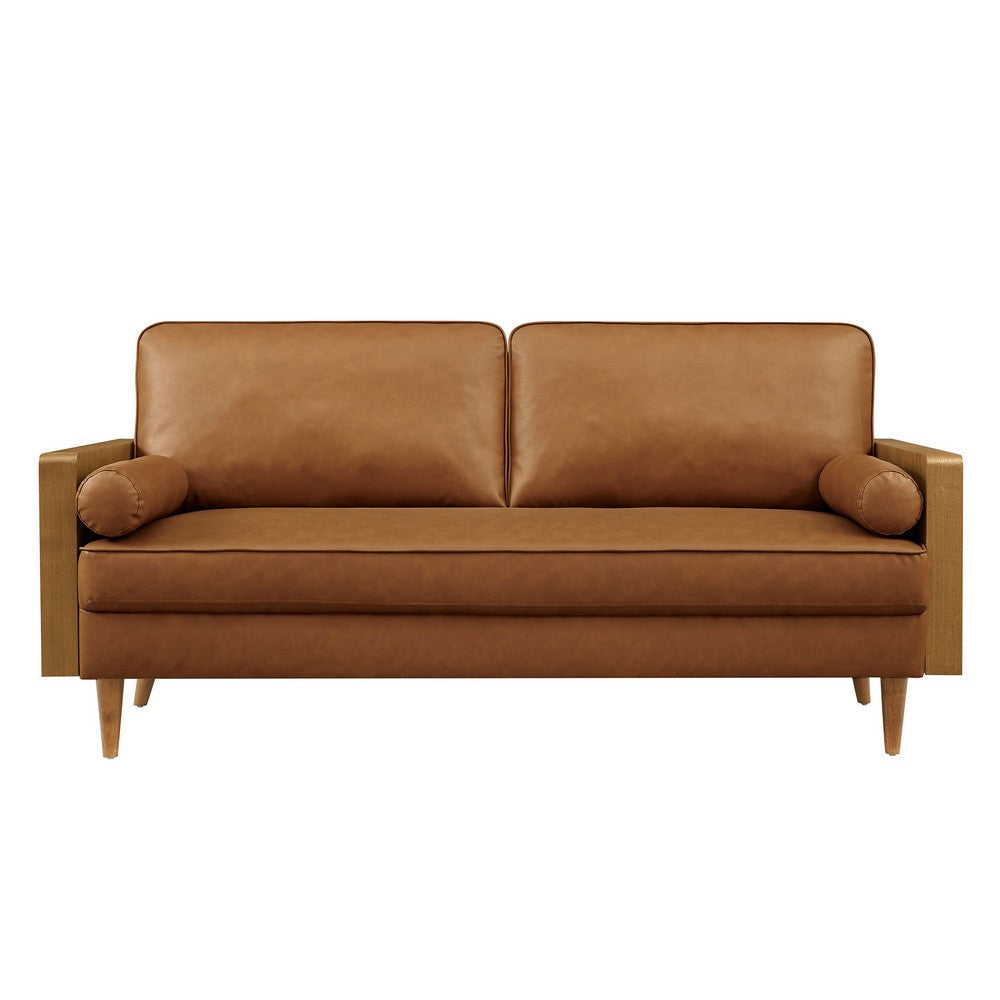 Modway Kellan Sofa in Walnut Tan