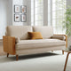 Modway Kellan 72 Inch Velvet Sofa in Walnut Almond