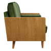 Kellan Loveseat in Walnut Moss Green