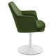 Lippa Swivel Dining Performance Velvet Armchair by Modway| Green