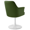 Lippa Swivel Dining Performance Velvet Armchair by Modway| Green
