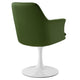 Lippa Swivel Dining Performance Velvet Armchair by Modway| Green