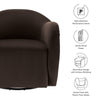 Compose Performance Velvet Swivel Armchair by Modway