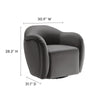 Compose Performance Velvet Swivel Armchair by Modway