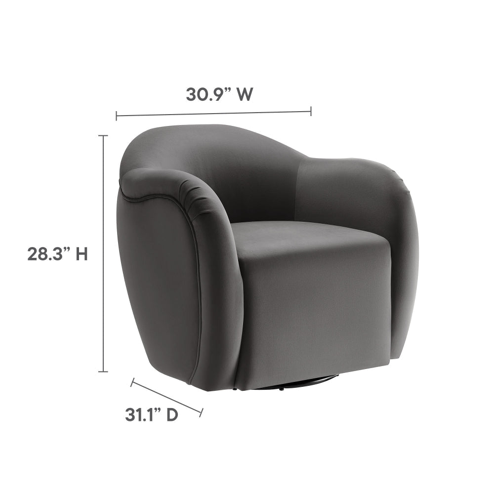 Compose Performance Velvet Swivel Armchair by Modway
