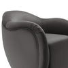 Modway Compose Performance Velvet Swivel Armchair in Storm Gray - Barrel Accent Chair - Comfy Round Single Sofa Chair with 360° Rotation