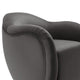 Modway Compose Performance Velvet Swivel Armchair in Storm Gray - Barrel Accent Chair - Comfy Round Single Sofa Chair with 360° Rotation