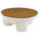 Tridome Round Boucle Upholstered Storage Coffee Table by Modway