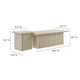 Render Nesting Faux Travertine Coffee Tables Set of 2 by Modway MDY-EEI-6970-TRA