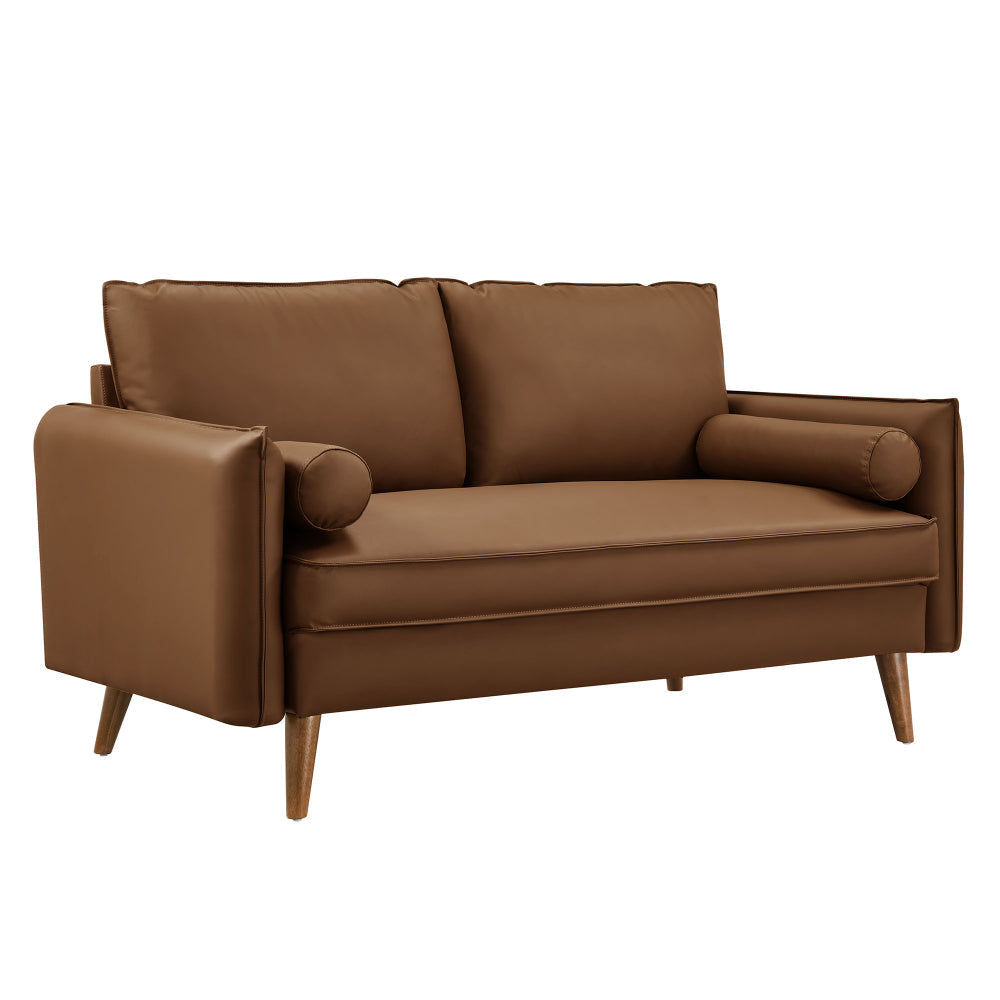 Revive Upholstered Vegan Leather Loveseat by Modway