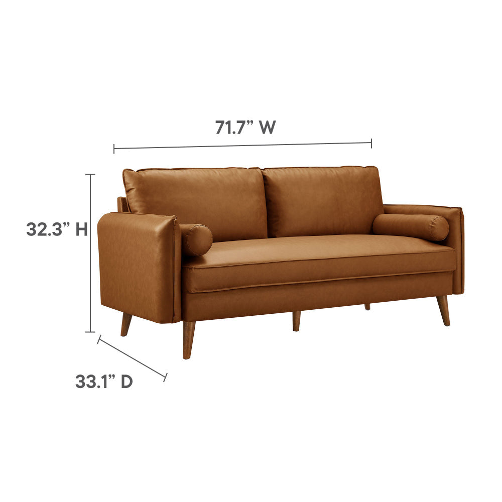 Revive Upholstered Vegan Leather Sofa by Modway