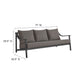 Terrace Outdoor Patio Aluminum Sofa by Modway MDY-EEI-6977-CAR-GPH
