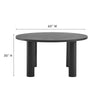 Nautica Outdoor Patio 60’’ Round Aluminum Dining Table by Modway