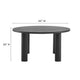 Nautica Outdoor Patio 60’’ Round Aluminum Dining Table by Modway