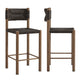 Parkland Outdoor Patio Rattan and Aluminum Counter Stools Set of 2 by Modway
