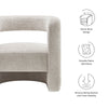 Jaylin Upholstered Chenille Accent Chair by Modway