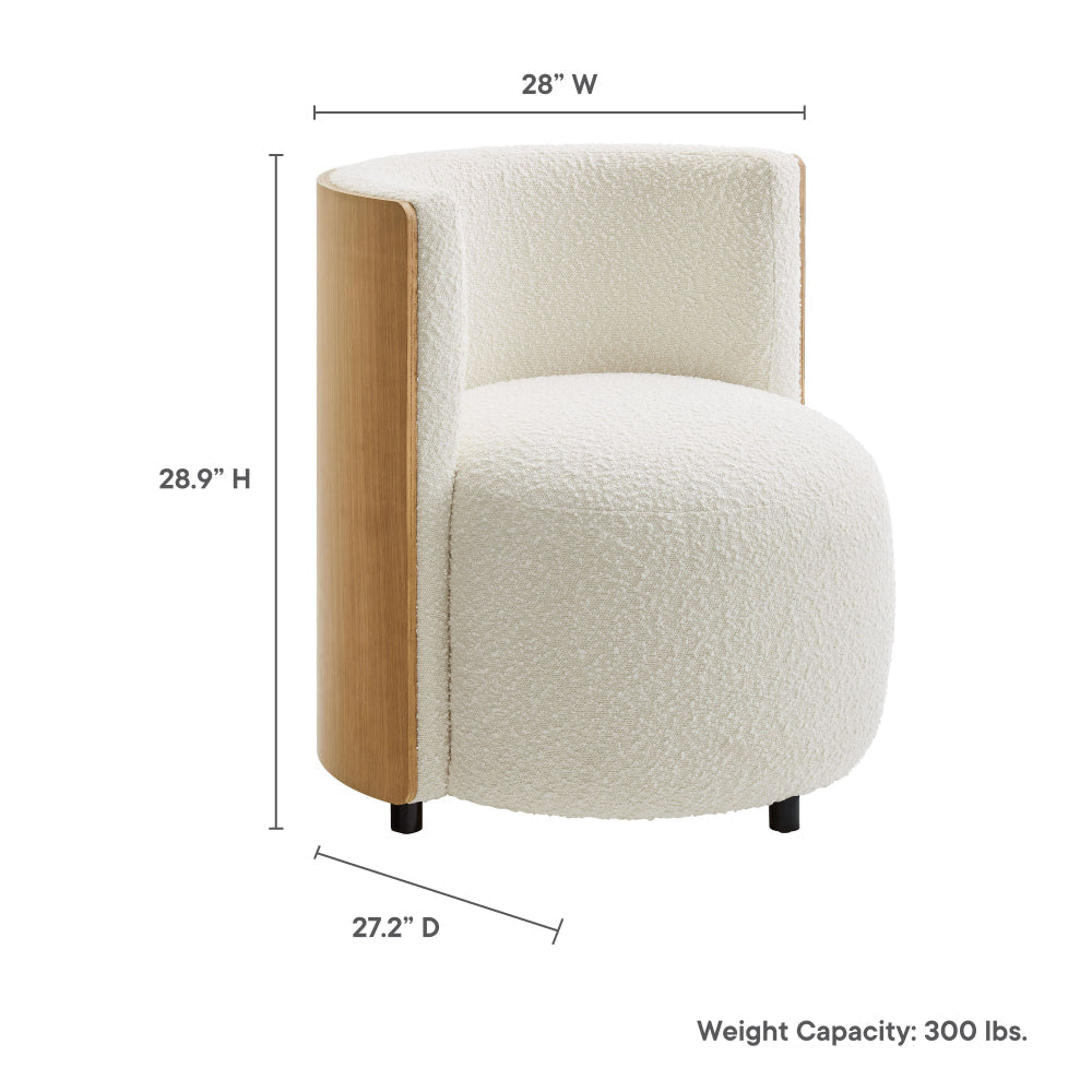 Solis Boucle Accent Chair by Modway MDY-EEI-6994-NAT-IVO