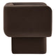 Modway Tate Performance Velvet Accent Chair in Chocolate Brown - Upholstered Club Chair - Modern Barrel Armchair - Comfy Reading Leisure