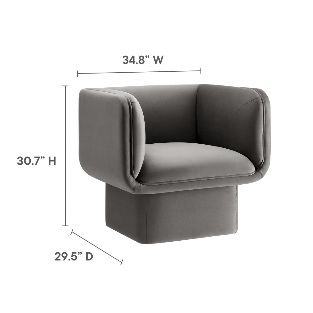 Modway Tate Armchair Storm Gray