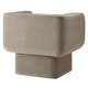 Modway Tate Performance Velvet Accent Chair in Taupe - Upholstered Club Chair - Modern Barrel Armchair - Comfy Reading Leisure Chair